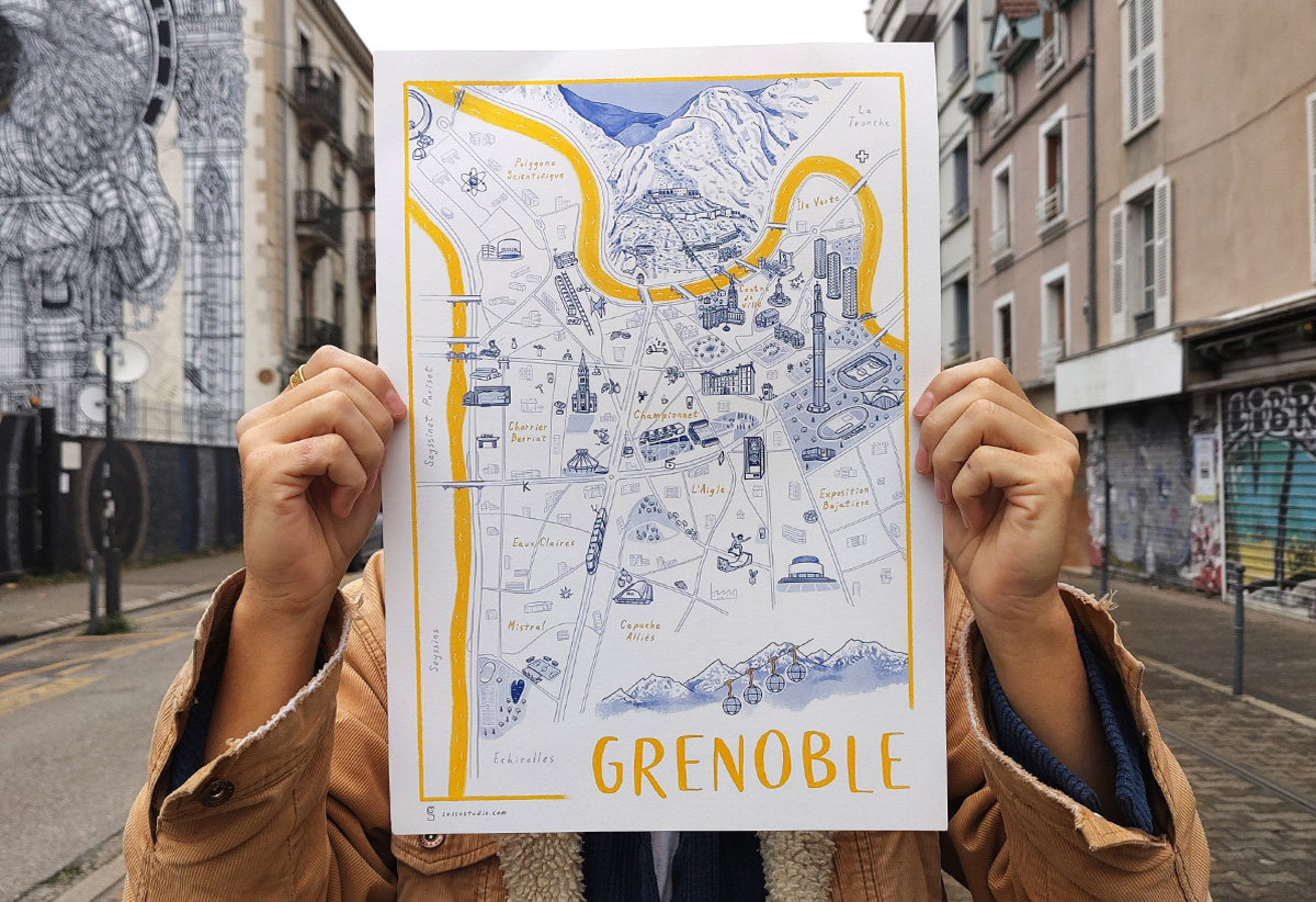 Carte grenoble